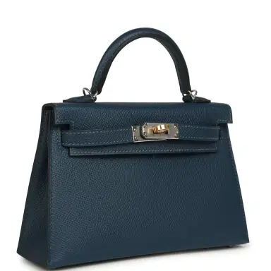 HERMÈS Hermes Kelly Sellier 20 Bleu de Prusse Epsom Electrum Hardware | Thumbnail 2 HERMÈS Hermes Kelly Sellier 20 Bleu de Prusse Epsom Electrum Hardware | Thumbnail 2