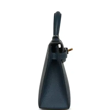 HERMÈS Hermes Kelly Sellier 20 Bleu de Prusse Epsom Electrum Hardware | Thumbnail 3 HERMÈS Hermes Kelly Sellier 20 Bleu de Prusse Epsom Electrum Hardware | Thumbnail 3