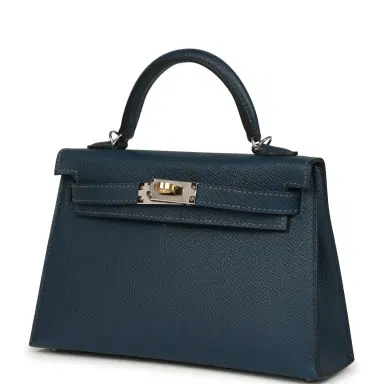 HERMÈS Hermes Kelly Sellier 20 Bleu de Prusse Epsom Electrum Hardware | Thumbnail 5 HERMÈS Hermes Kelly Sellier 20 Bleu de Prusse Epsom Electrum Hardware | Thumbnail 5