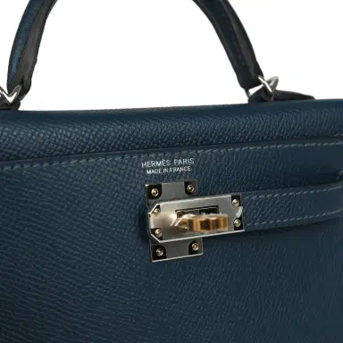 HERMÈS Hermes Kelly Sellier 20 Bleu de Prusse Epsom Electrum Hardware | Thumbnail 7 HERMÈS Hermes Kelly Sellier 20 Bleu de Prusse Epsom Electrum Hardware | Thumbnail 7