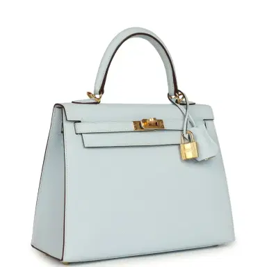 HERMÈS Hermes Kelly Sellier 25 Bleu Brume Epsom Gold Hardware | Thumbnail 2 HERMÈS Hermes Kelly Sellier 25 Bleu Brume Epsom Gold Hardware | Thumbnail 2