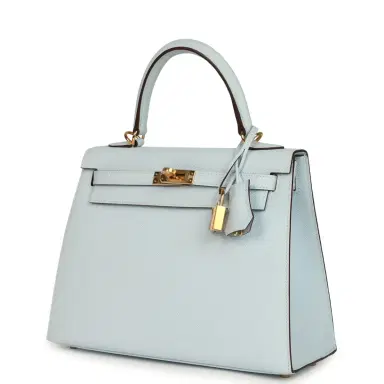 HERMÈS Hermes Kelly Sellier 25 Bleu Brume Epsom Gold Hardware | Thumbnail 5 HERMÈS Hermes Kelly Sellier 25 Bleu Brume Epsom Gold Hardware | Thumbnail 5