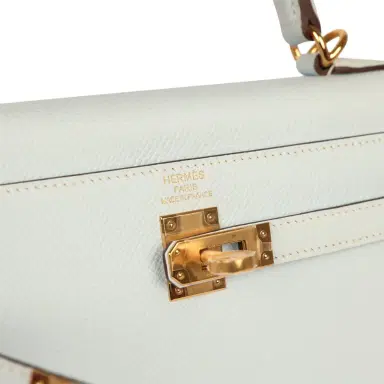 HERMÈS Hermes Kelly Sellier 25 Bleu Brume Epsom Gold Hardware | Thumbnail 7 HERMÈS Hermes Kelly Sellier 25 Bleu Brume Epsom Gold Hardware | Thumbnail 7