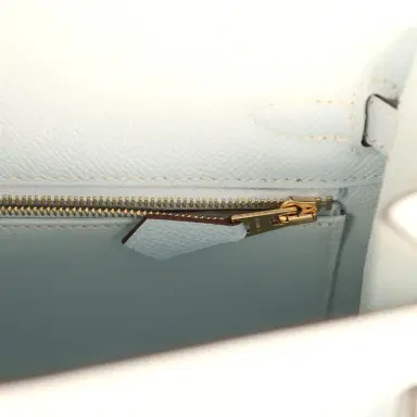 HERMÈS Hermes Kelly Sellier 25 Bleu Brume Epsom Gold Hardware | Thumbnail 9 HERMÈS Hermes Kelly Sellier 25 Bleu Brume Epsom Gold Hardware | Thumbnail 9