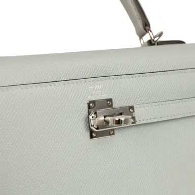 HERMÈS Hermes Kelly Sellier 25 Bleu Glacier Epsom Palladium Hardware | Thumbnail 7 HERMÈS Hermes Kelly Sellier 25 Bleu Glacier Epsom Palladium Hardware | Thumbnail 7