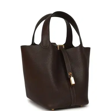 HERMÈS Hermes Picotin Lock 18 Ebene Barenia Faubourg Gold Hardware | Thumbnail 2 HERMÈS Hermes Picotin Lock 18 Ebene Barenia Faubourg Gold Hardware | Thumbnail 2