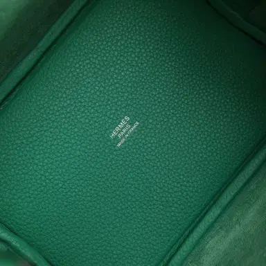 HERMÈS Pre-owned Hermes Picotin Lock 18 Vert Jade Clemence Palladium Hardware | Thumbnail 7 HERMÈS Pre-owned Hermes Picotin Lock 18 Vert Jade Clemence Palladium Hardware | Thumbnail 7