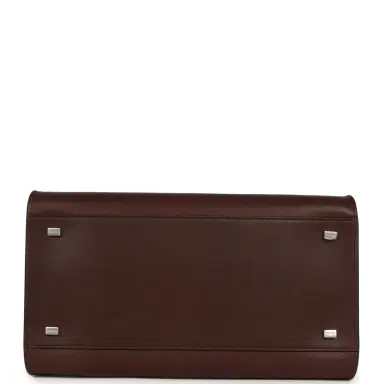 The Row The Row Soft Margaux 12 Bag New Burgundy Saddle Leather Silver Hardware | Thumbnail 6 The Row The Row Soft Margaux 12 Bag New Burgundy Saddle Leather Silver Hardware | Thumbnail 6