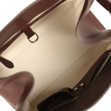 The Row The Row Soft Margaux 12 Bag New Burgundy Saddle Leather Silver Hardware | Thumbnail 9 The Row The Row Soft Margaux 12 Bag New Burgundy Saddle Leather Silver Hardware | Thumbnail 9