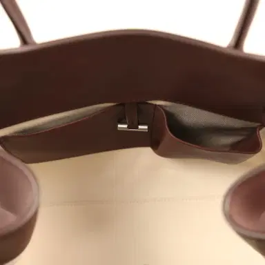 The Row The Row Soft Margaux 12 Bag New Burgundy Saddle Leather Silver Hardware | Thumbnail 10 The Row The Row Soft Margaux 12 Bag New Burgundy Saddle Leather Silver Hardware | Thumbnail 10