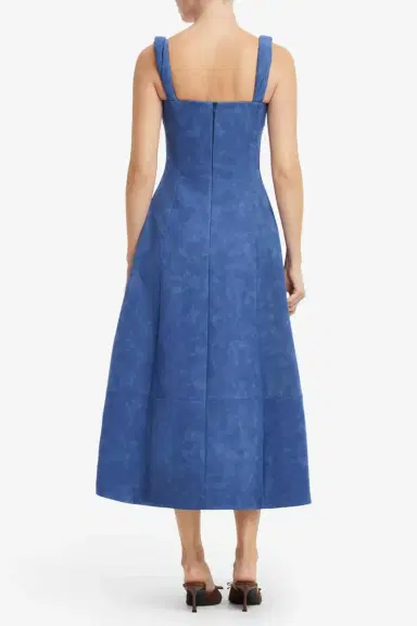 LEO LIN Beatrice Midi Dress - Azure | Thumbnail 6 LEO LIN Beatrice Midi Dress - Azure | Thumbnail 6