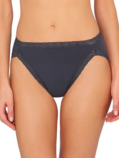 Natori Women's Bliss Cotton French Cut Brief - Ash Navy | Thumbnail 1 Natori Women's Bliss Cotton French Cut Brief - Ash Navy | Thumbnail 1