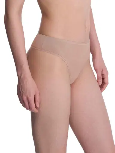 Natori Women's Bliss Bare Cotton Thong - Cafe | Thumbnail 2 Natori Women's Bliss Bare Cotton Thong - Cafe | Thumbnail 2