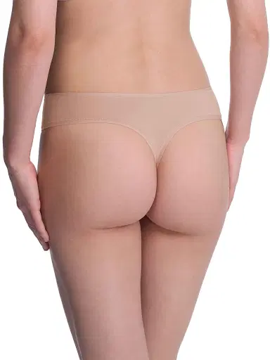 Natori Women's Bliss Bare Cotton Thong - Cafe | Thumbnail 3 Natori Women's Bliss Bare Cotton Thong - Cafe | Thumbnail 3