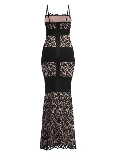 Hervé Léger Women's The Marielle Lace Bandage Gown | Thumbnail 2 Hervé Léger Women's The Marielle Lace Bandage Gown | Thumbnail 2