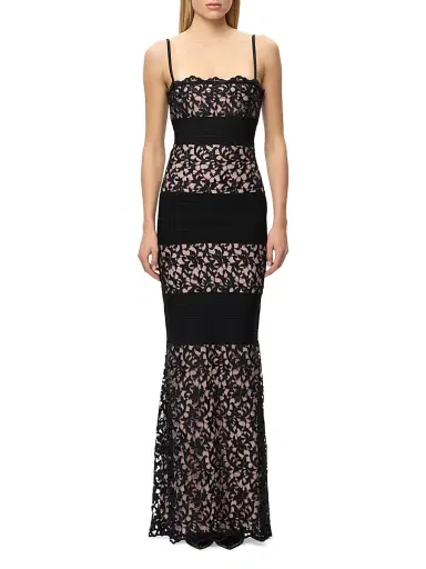 Hervé Léger Women's The Marielle Lace Bandage Gown | Thumbnail 3 Hervé Léger Women's The Marielle Lace Bandage Gown | Thumbnail 3