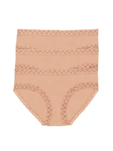 Natori Women's Bliss Cotton Girl Brief 3 Pack - Cafe | Thumbnail 1 Natori Women's Bliss Cotton Girl Brief 3 Pack - Cafe | Thumbnail 1