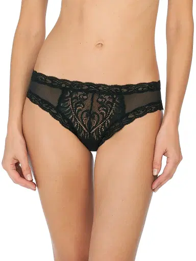 Natori Women's Feathers Lace Hipster - Black | Thumbnail 1 Natori Women's Feathers Lace Hipster - Black | Thumbnail 1