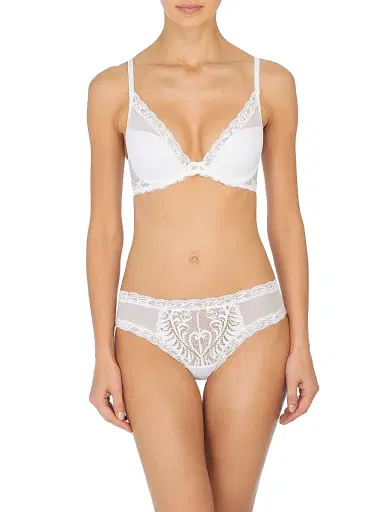 Natori Women's Feathers Lace Hipster - White | Thumbnail 2 Natori Women's Feathers Lace Hipster - White | Thumbnail 2