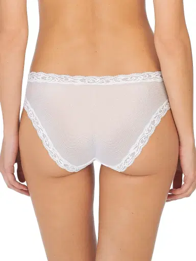 Natori Women's Feathers Lace Hipster - White | Thumbnail 3 Natori Women's Feathers Lace Hipster - White | Thumbnail 3