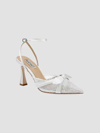 BADGLEY MISCHKA Women's Josie 85MM Satin Pumps | Thumbnail 2 BADGLEY MISCHKA Women's Josie 85MM Satin Pumps | Thumbnail 2