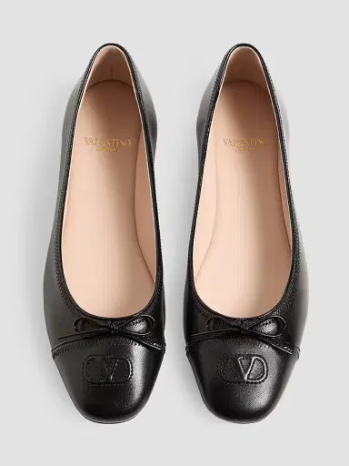Valentino Garavani Women's VLogo Signature in Nappa 05MM Ballerinas - Black | Thumbnail 5 Valentino Garavani Women's VLogo Signature in Nappa 05MM Ballerinas - Black | Thumbnail 5