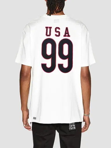 Ksubi Men's USA Ekcess Crewneck T-Shirt - White | Thumbnail 2 Ksubi Men's USA Ekcess Crewneck T-Shirt - White | Thumbnail 2