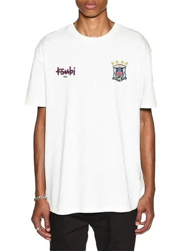 Ksubi Men's USA Ekcess Crewneck T-Shirt - White | Thumbnail 1 Ksubi Men's USA Ekcess Crewneck T-Shirt - White | Thumbnail 1