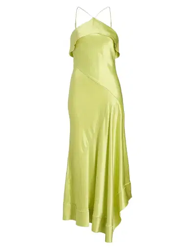 Acler Women's Forever Young Marara Satin Maxi Dress - Honeydew | Thumbnail 1 Acler Women's Forever Young Marara Satin Maxi Dress - Honeydew | Thumbnail 1