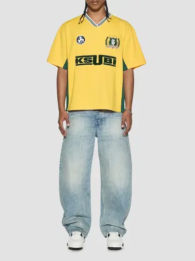 Ksubi Men's Offside Short-Sleeve Jersey - Gold | Thumbnail 2 Ksubi Men's Offside Short-Sleeve Jersey - Gold | Thumbnail 2