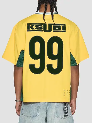 Ksubi Men's Offside Short-Sleeve Jersey - Gold | Thumbnail 3 Ksubi Men's Offside Short-Sleeve Jersey - Gold | Thumbnail 3