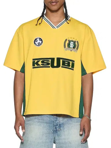 Ksubi Men's Offside Short-Sleeve Jersey - Gold | Thumbnail 1 Ksubi Men's Offside Short-Sleeve Jersey - Gold | Thumbnail 1