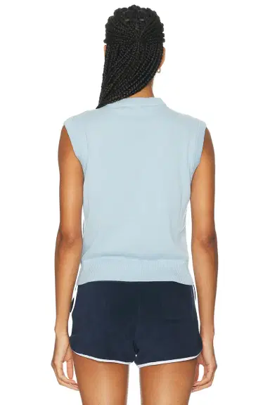 Sporty & Rich Signature Logo Knitted Vest | Thumbnail 3 Sporty & Rich Signature Logo Knitted Vest | Thumbnail 3