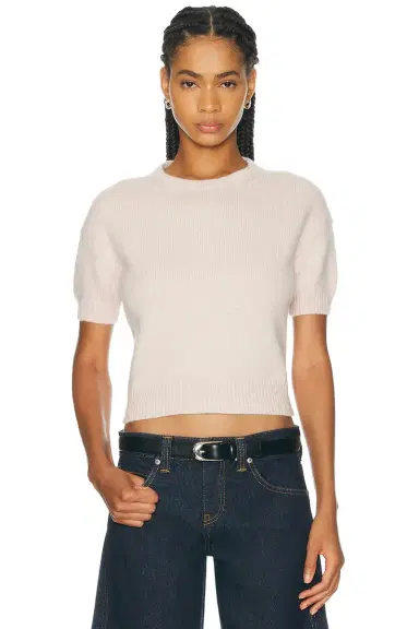 Khaite Golden Cashmere Sweater | Thumbnail 1 Khaite Golden Cashmere Sweater | Thumbnail 1
