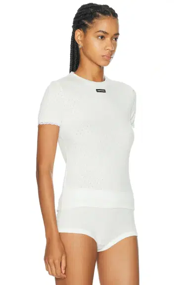 Miu Miu Pointelle Top | Thumbnail 2 Miu Miu Pointelle Top | Thumbnail 2