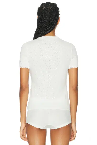 Miu Miu Pointelle Top | Thumbnail 3 Miu Miu Pointelle Top | Thumbnail 3