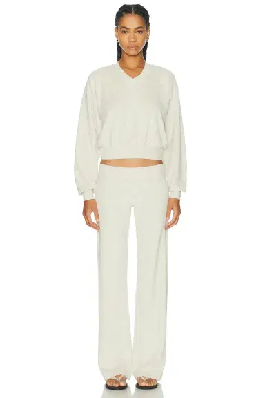 ÉTERNE Low Rise Lounge Terry Pant | Thumbnail 5 ÉTERNE Low Rise Lounge Terry Pant | Thumbnail 5