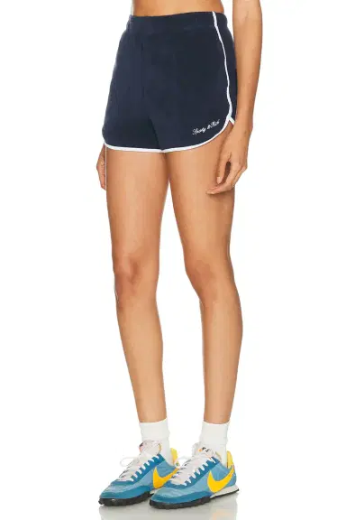 Sporty & Rich Signature Logo Terry Short | Thumbnail 3 Sporty & Rich Signature Logo Terry Short | Thumbnail 3