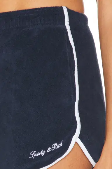 Sporty & Rich Signature Logo Terry Short | Thumbnail 6 Sporty & Rich Signature Logo Terry Short | Thumbnail 6