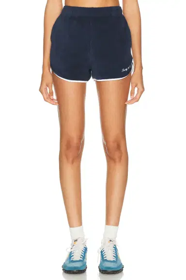 Sporty & Rich Signature Logo Terry Short | Thumbnail 1 Sporty & Rich Signature Logo Terry Short | Thumbnail 1