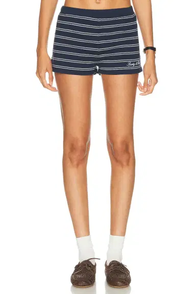 Sporty & Rich Signature Logo Short Short | Thumbnail 1 Sporty & Rich Signature Logo Short Short | Thumbnail 1