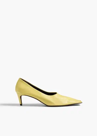 Khaite Marlene Pump In Pale Yellow | Thumbnail 2 Khaite Marlene Pump In Pale Yellow | Thumbnail 2