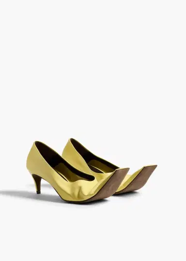 Khaite Marlene Pump In Pale Yellow | Thumbnail 3 Khaite Marlene Pump In Pale Yellow | Thumbnail 3