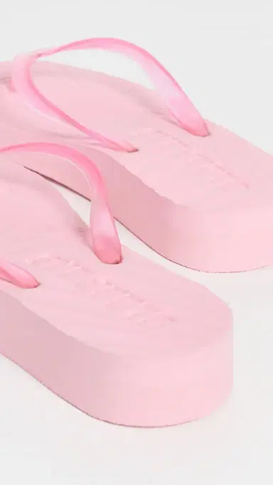 SLEEPERS Platform Jelly Flip Flops Pink Sorbet Transparent | Thumbnail 4 SLEEPERS Platform Jelly Flip Flops Pink Sorbet Transparent | Thumbnail 4