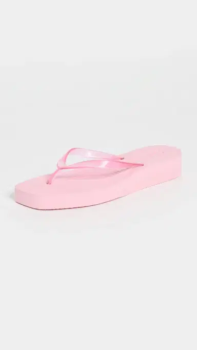 SLEEPERS Platform Jelly Flip Flops Pink Sorbet Transparent | Thumbnail 5 SLEEPERS Platform Jelly Flip Flops Pink Sorbet Transparent | Thumbnail 5