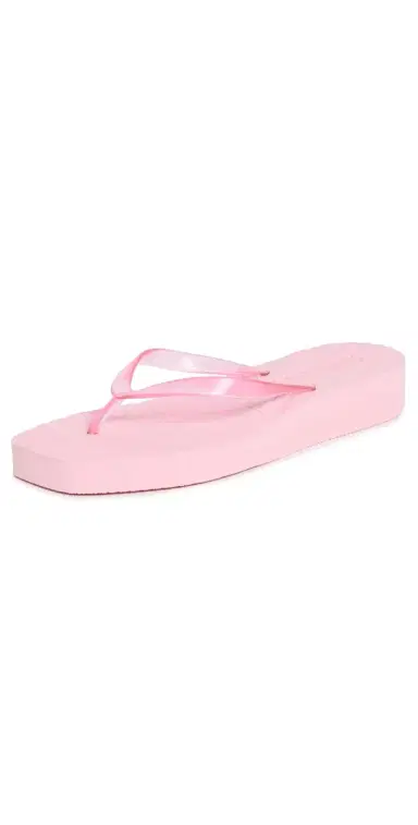 SLEEPERS Platform Jelly Flip Flops Pink Sorbet Transparent | Thumbnail 1 SLEEPERS Platform Jelly Flip Flops Pink Sorbet Transparent | Thumbnail 1