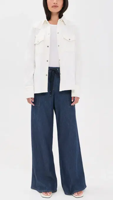 7 For All Mankind Utility Pull On Wide Leg Pants | Thumbnail 5 7 For All Mankind Utility Pull On Wide Leg Pants | Thumbnail 5