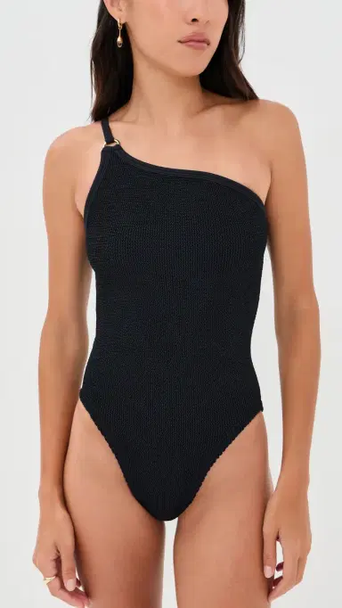 Hunza G One Shoulder One Piece Black One Size | Thumbnail 2 Hunza G One Shoulder One Piece Black One Size | Thumbnail 2