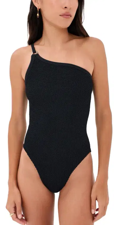 Hunza G One Shoulder One Piece Black One Size | Thumbnail 1 Hunza G One Shoulder One Piece Black One Size | Thumbnail 1