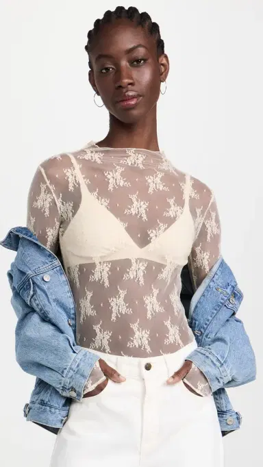 Free People Lady Lux Layering Top Evening Creme | Thumbnail 2 Free People Lady Lux Layering Top Evening Creme | Thumbnail 2